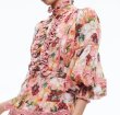 画像5: Alice + Olivia アリスアンドオリビア  Brooke ピンク 花柄 ティアードマキシドレス (5)