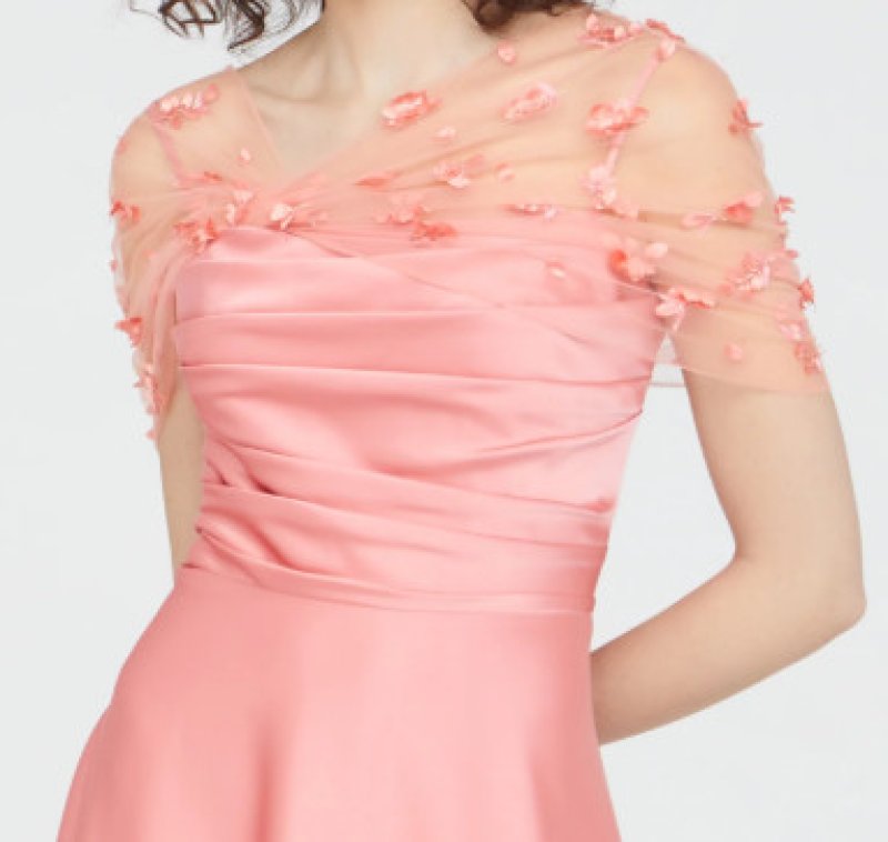 画像4:  Theia セイア　 Luella ピンクロングドレス (4)