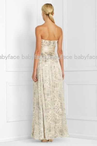 画像1: 【ヴァンサンカン掲載】BCBG MAXAZRIA     BURNOUT SILK GOWN