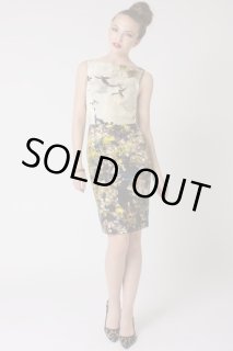 AneCan押切もえ着用BCBGマックスアズリア フラワーアップリケドレスワンピ Anecan表紙、押切もえさん着用】BCBG MAXAZRIA MORGANE SATIN