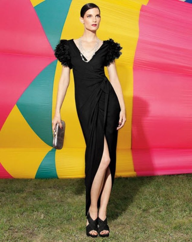 画像1: セール！【Abbie Cornish愛用】Diane Von Furstenberg 　Beulah Wrap Gown Dress (1)