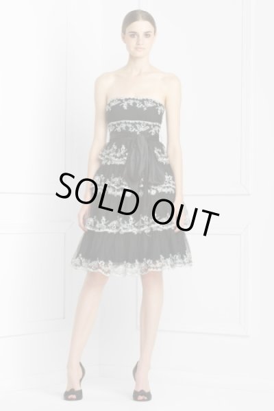 画像1: セール！BCBG MAXAZRIA　　TIERED EMBROIDERED DRESS (1)