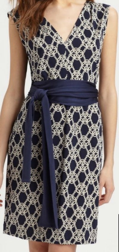 画像1: 【美人百花、瀬戸朝香さんご着用】Tory Burch  　　Nicola Silk Interlock Dress　