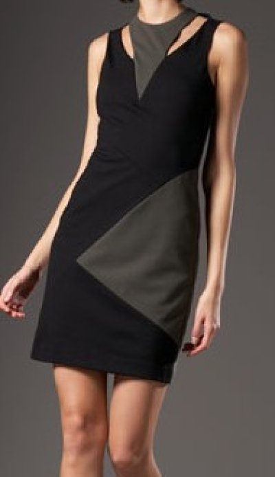 画像1: セール！Nicole Miller     Colorblock Ponte Dress     