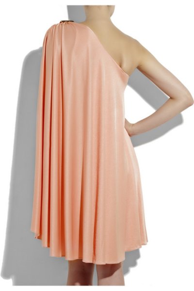 画像1: 超レア！【SATC、サラジェシカパーカー着用】Halston Heritage  One-Shoulder Cape Dress