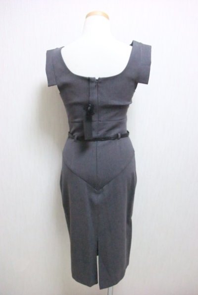 画像2: セール！【ローレンコンラッド愛用】Black Halo Jackie O Dress　チャコール