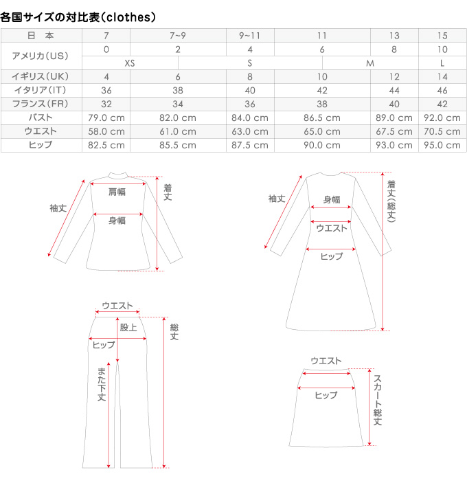 サイズ表