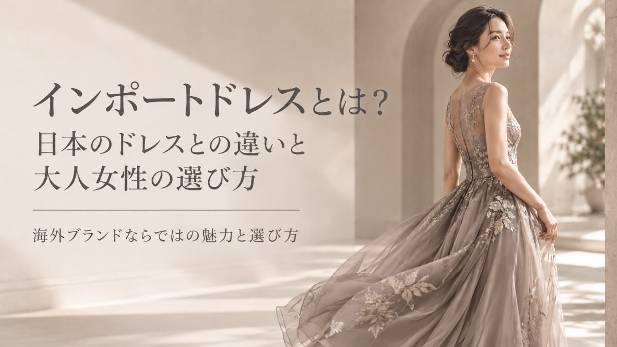 インポートドレスとは？日本のドレスとの違い・選び方