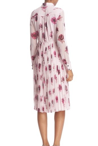 キャサリン妃ご愛用 Kate Spade New York ケイトスペード Encore Rose Pleat Chiffon Dress インポートワンピース通販babyface