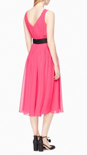 KATE SPADE New York ケイトスペード リボン付きピンクドレス 