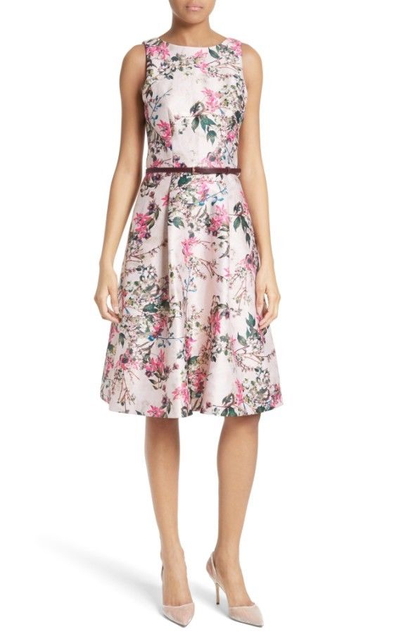 【美品】TEDBAKER 花柄ワンピース ドレス　サイズ1