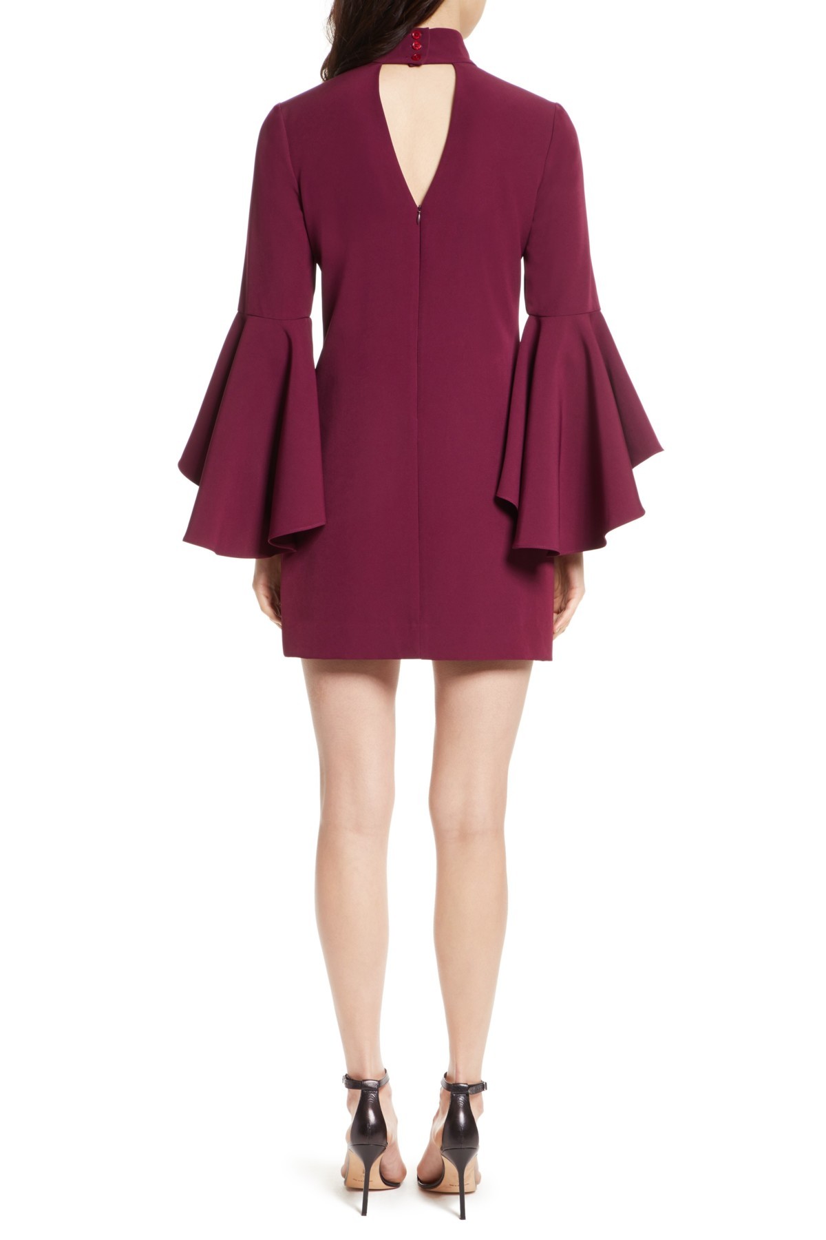 Milly ミリー Andrea Italian Cady A-Line Dress BURGUNDY - インポートワンピース通販babyface