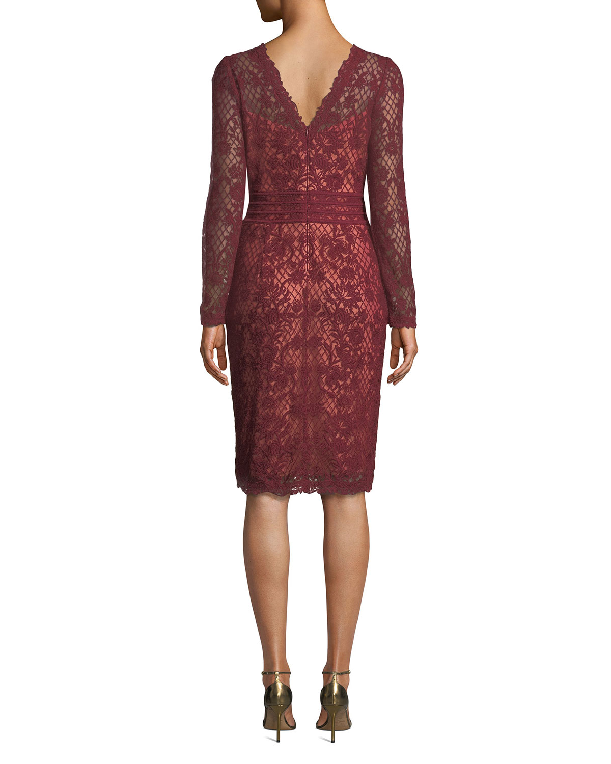 Tadashi Shoji  Long-Sleeve Lace Dress