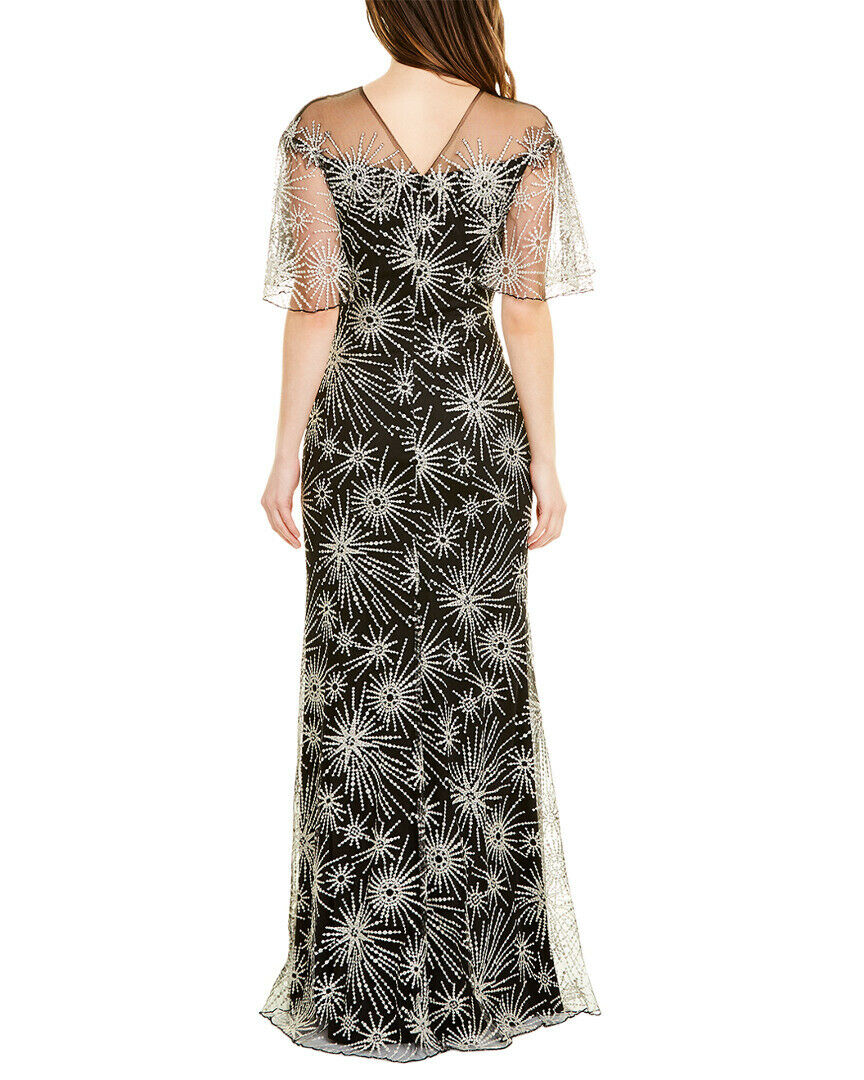 Tadashi Shoji タダシショージ Embroidered Gown ブラック系 - インポートワンピース通販babyface