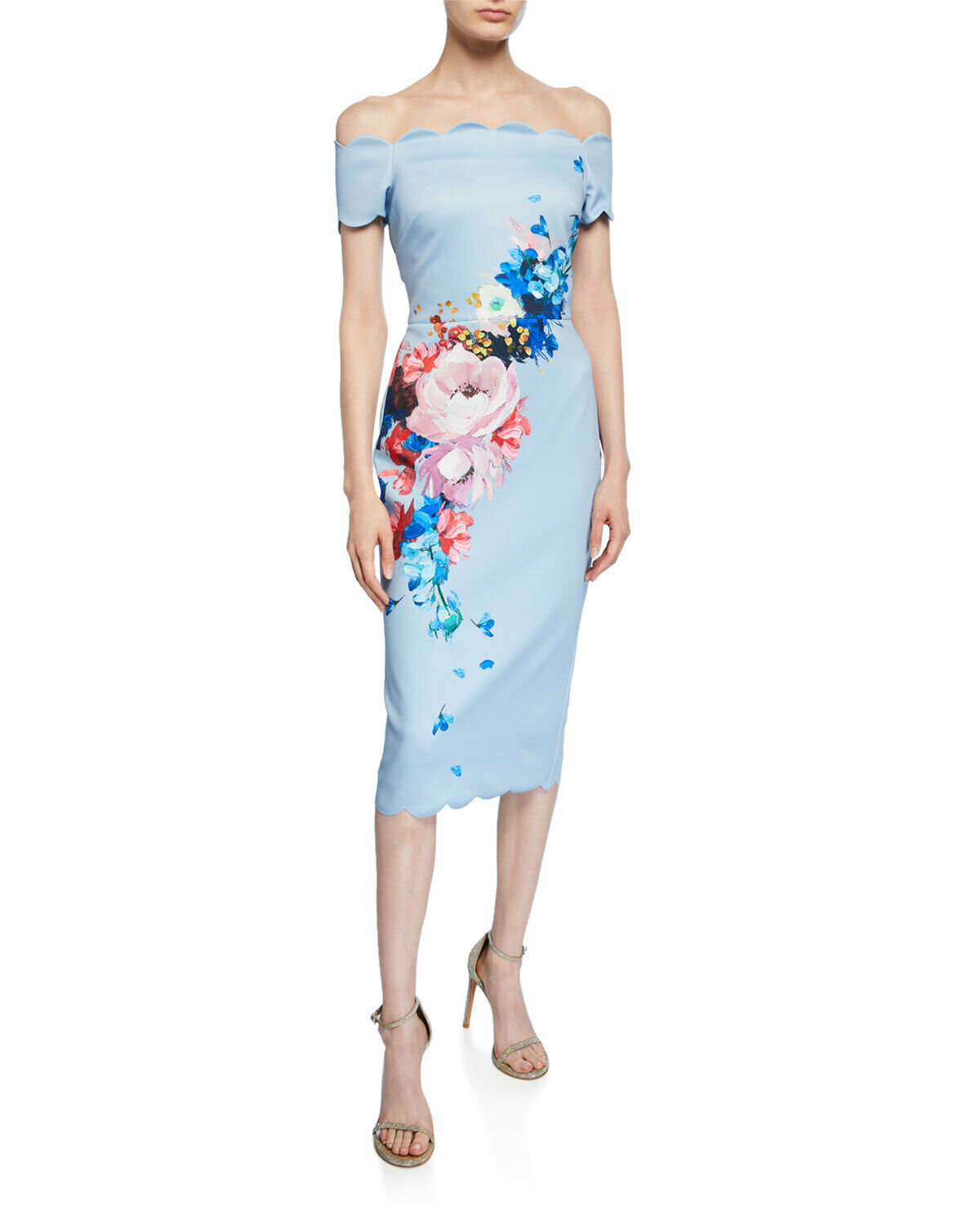 【美品】TEDBAKER 花柄ワンピース ドレス　サイズ1