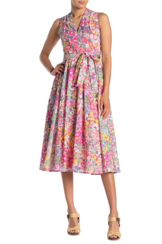 KATE SPADE New York ケイトスペード floral dots burnout fit & flare dress