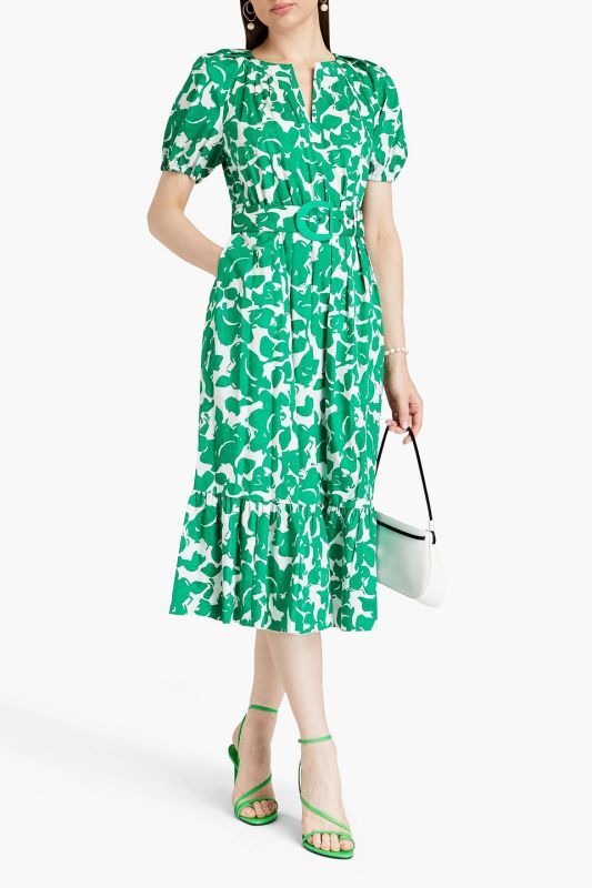 Diane von Furstenberg 　ダイアンフォンファステンバーグ　Lindy printed midi dress  41804