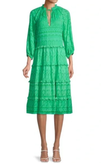 Alice + Olivia アリスアンドオリビア　 Layla Tiered Midi Dress